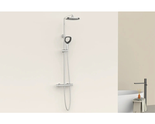 Sistem de duș cu duș fix și duș mobil pentru baie