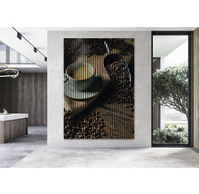 Tablou decorativ de perete cu motiv de cafea într-o cameră modernă