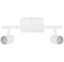 Lumină de tavan albă cu două spoturi