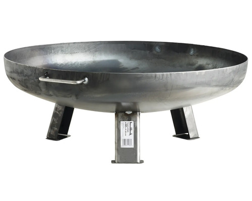 Vatră de foc din oțel cu trei picioare și mâner