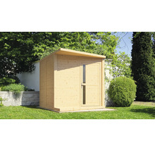 Căsuță de grădină Bertilo Design Concept cu podea 237x297 cm, natur