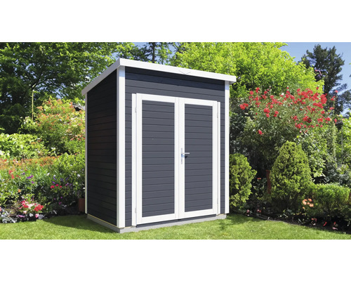 Dulap de grădină din lemn cu ușă dublă în grădină