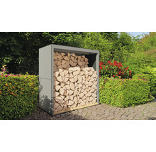 Suport pentru lemne de foc Bertilo 151x75x154 cm gri antracit