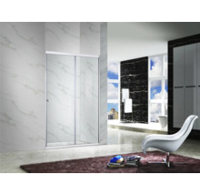 Ușă de nișă culisantă Belform Clear, 120x185 cm, sticlă securizată transparentă, profil crom