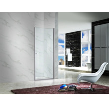 Ușă de nișă culisantă Belform Clear, 90x185 cm, sticlă securizată transparentă, profil crom