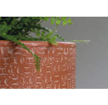 Mască ghiveci Amarante ceramică porțelanată Ø 18 cm H 16 cm portocaliu-thumb-1 Mască ghiveci Amarante ceramică porțelanată Ø 18 cm H 16 cm portocaliu-thumb-1