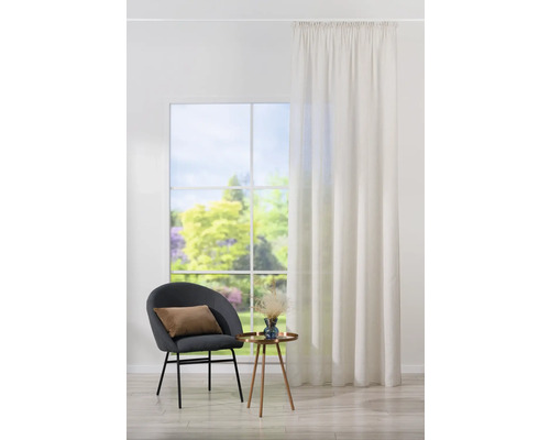 Perdea cu rejansă Cabo bej 300x245 cm Perdea cu rejansă Cabo bej 300x245 cm