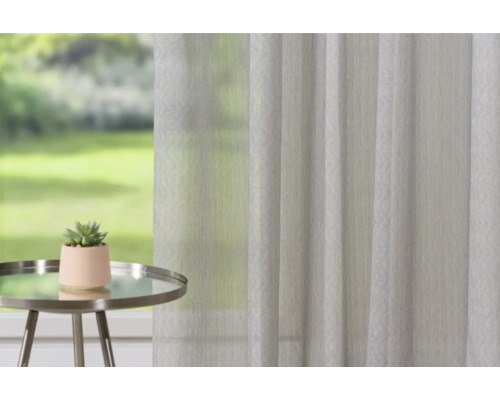 Interior cu perdea glisantă, măsuță laterală și plantă