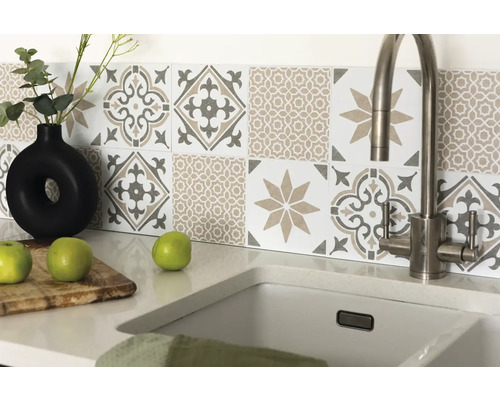 Placă decorativă autoadezivă Wall Tiles Nadia verde oliv 15,25x15,25 cm, pachet 6 buc. Placă decorativă autoadezivă Wall Tiles Nadia verde oliv 15,25x15,25 cm, pachet 6 buc.