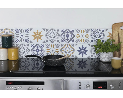 Placă decorativă autoadezivă Wall Tiles Alia auriu 15,25x15,25 cm, pachet 6 buc. Placă decorativă autoadezivă Wall Tiles Alia auriu 15,25x15,25 cm, pachet 6 buc.