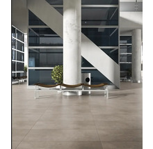 Gresie exterior / interior porțelanată rectificată MIRAVA MANHATTAN taupe mat 60x120 cm