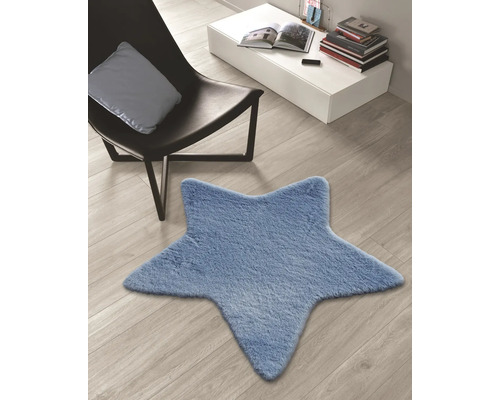 Covor Romance formă stea albastru 80 cm Covor Romance formă stea albastru 80 cm