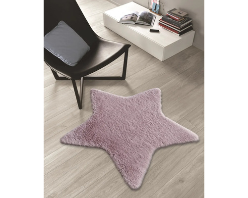 Covor Romance formă stea roz 80 cm Covor Romance formă stea roz 80 cm