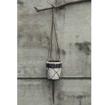 Plasă macrame Lafiora H 100 cm maro închis