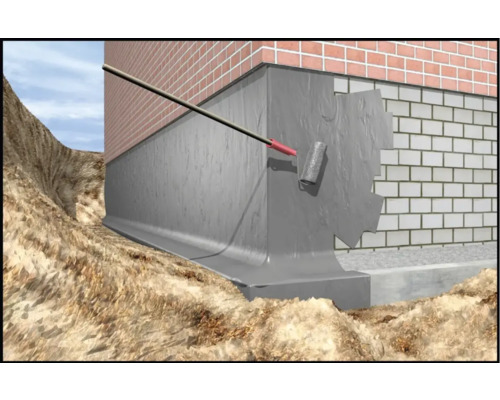 Fotografie exterioară a unei fundații etanșate cu o rolă