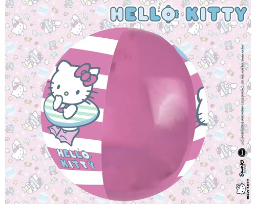 Mingea de apă Hello Kitty cu model în dungi și motiv Hello Kitty