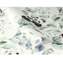 Rola de tapet cu motiv panda și eucalipt