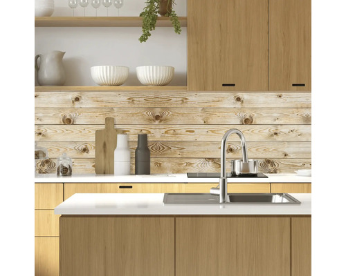 Scenă de bucătărie cu chiuvetă, robinet și panou de perete din lemn