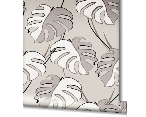 Rola de tapet cu model de frunze Monstera