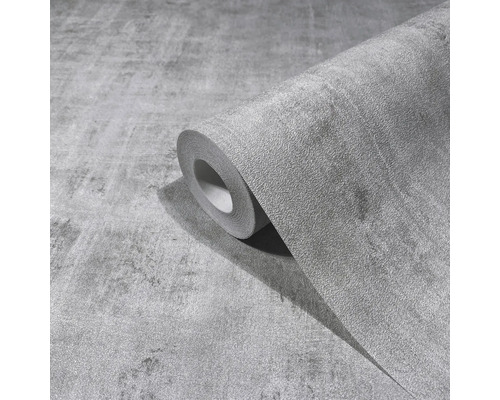 Rolă tapet gri cu aspect de beton