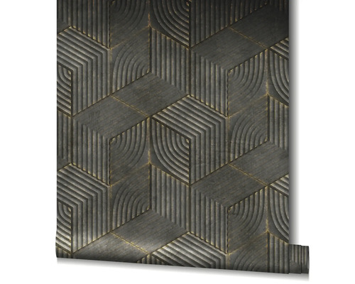 Tapet cu model geometric pe rolă