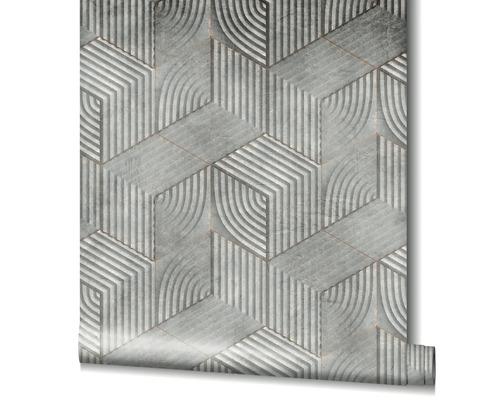 Tapet cu design geometric 3D