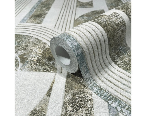 Rola tapetă vlies cu model geometric