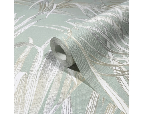 Rola de tapet cu motiv de frunze