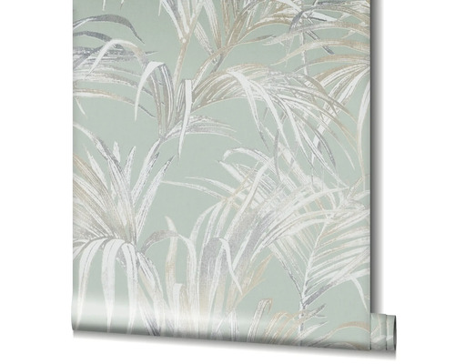 Rola de tapet cu model de frunze de palmier