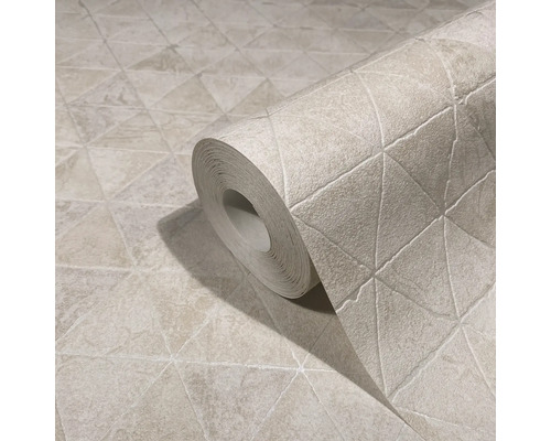 Rola de tapet cu model geometric triunghiular