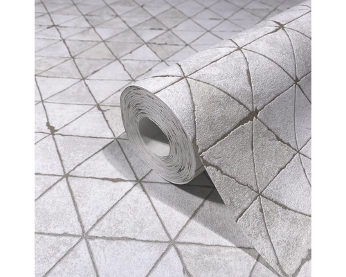 Rola de tapet geometric cu model triunghiular