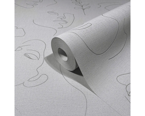 Rola de tapet cu motiv de fețe