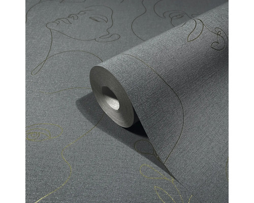 Rola de tapet cu model abstract de față