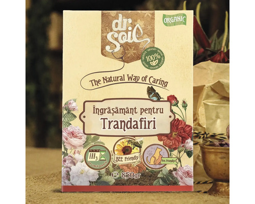 Îngrășământ Dr Soil pentru trandafiri, pachet de 850 de grame