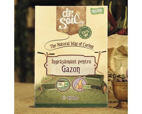 Îngrășământ pentru gazon Dr Soil, pachet de 850 de grame