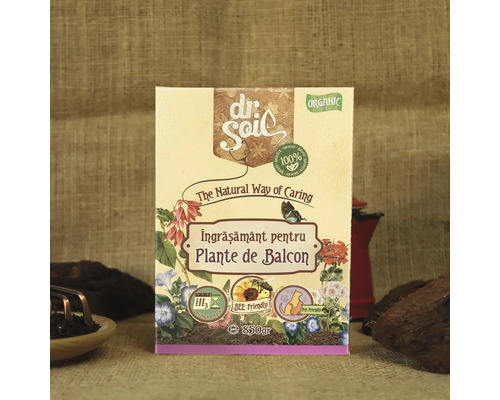 Îngrășământ Dr. Soil pentru plante de balcon, 850 grame