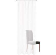 Perdea albă cu tiv pentru bară