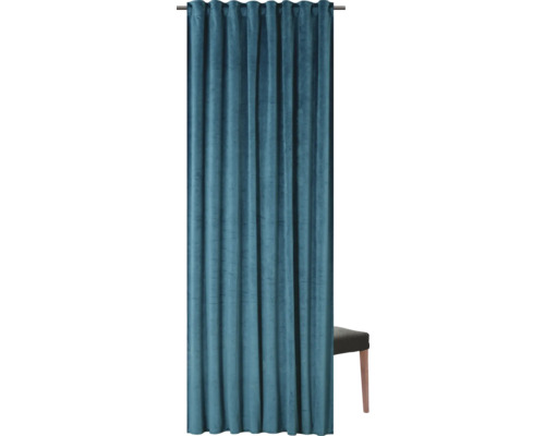 Cortină din material textil cu suspensie cu urechi