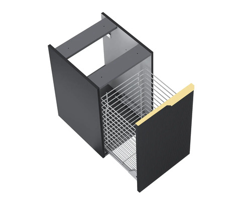 Corp inferior de bucătărie cu coș de sârmă extractibil