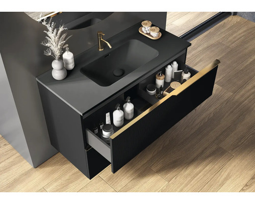 Dulap de baie cu sertar și chiuvetă