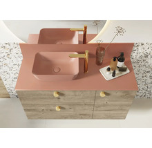 Mobilier de baie cu lavoar, vas de lavoar și baterie