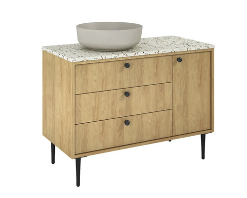 Dulap de lavoar cu lavoar, trei sertare și o ușă