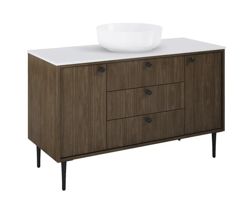 Dulap de lavoar cu lavoar, sertare și uși de dulap pentru baie