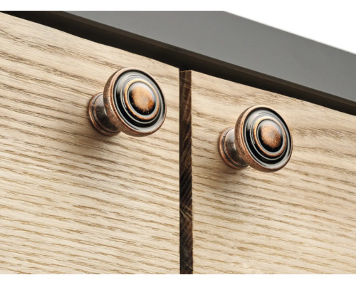 Comodă cu două sertare și mânere rotunde