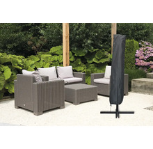 Set de mobilier de grădină cu husă de protecție pentru umbrelă de soare