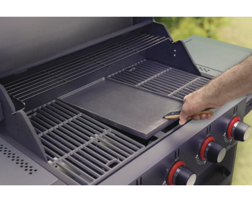 Grătar pe gaz cu placă de grătar și grătar