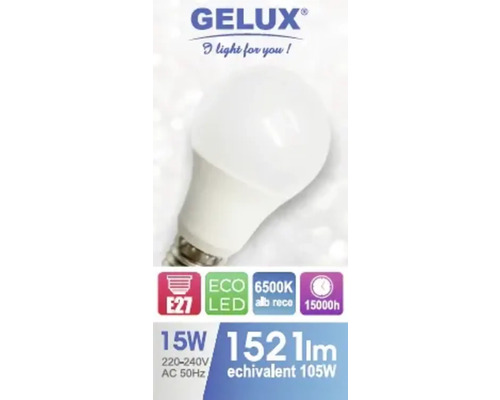 Bec LED Gelux, soclu E27, 15 wați, 1521 lumeni