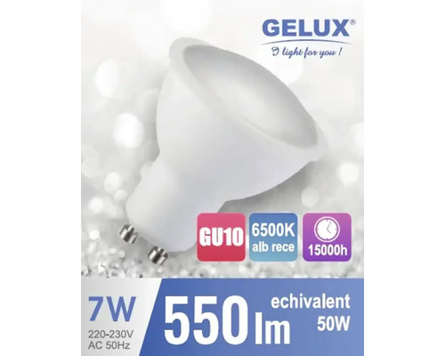 Bec LED GU10 cu 7 wați, 550 lumeni și 6500 Kelvin