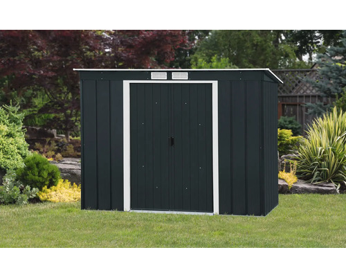 Căsuță de grădină Duramax Pent Roof Eco 8x4 metal 263x123 cm antracit