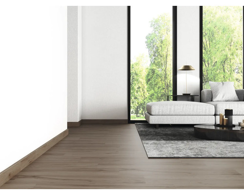 Plintă ceramică MIRAVA OSLO walnut dark 8 x 60 cm | HORNBACH